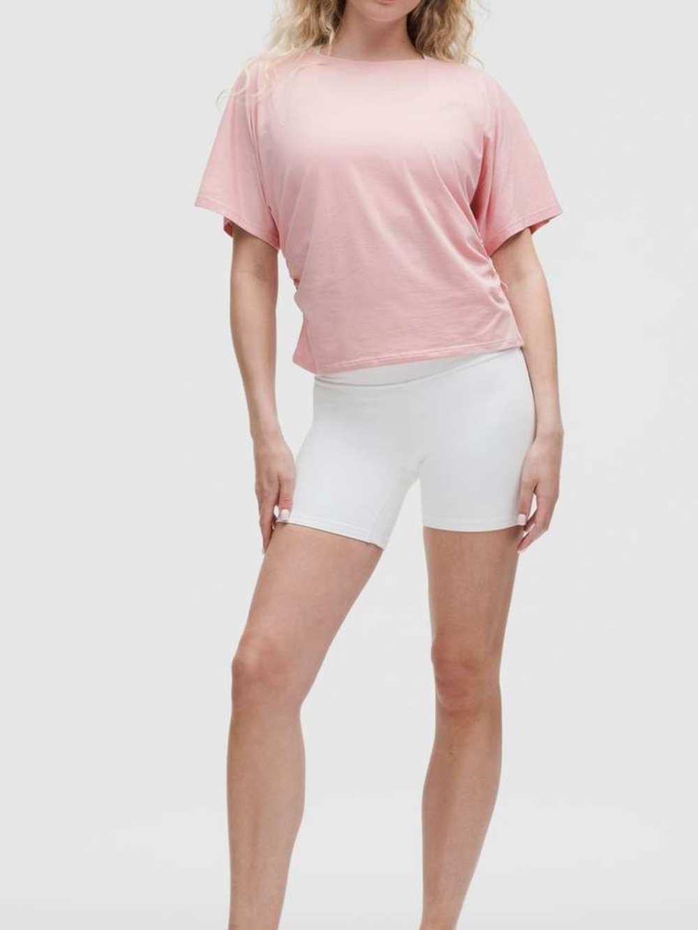 lululemon athletica Pink Boxy Crop Top